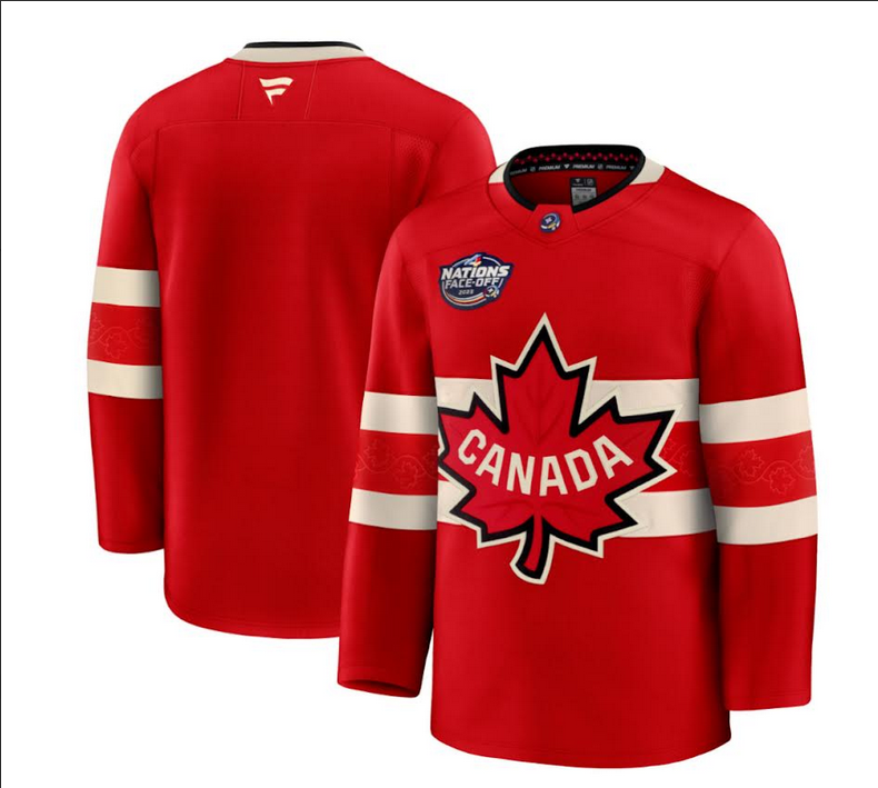 2025 Men  Canada red NHL Custom jersey